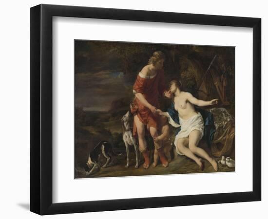 Venus and Adonis-Ferdinand Bol-Framed Art Print