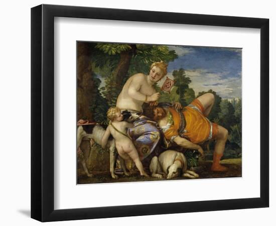 Venus and Adonis-Paolo Veronese-Framed Giclee Print