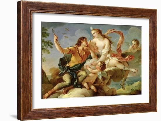 Venus and Adonis-Charles Joseph Natoire-Framed Giclee Print