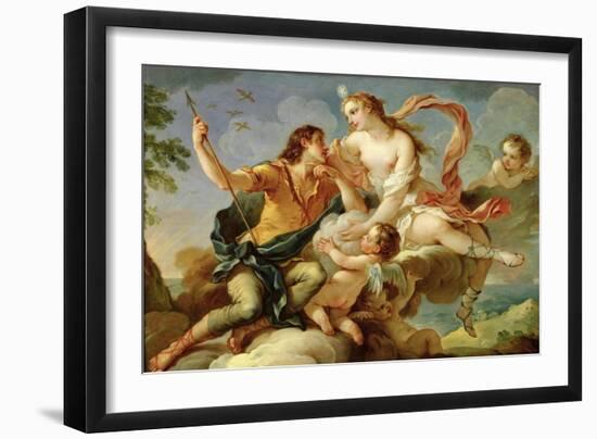 Venus and Adonis-Charles Joseph Natoire-Framed Giclee Print