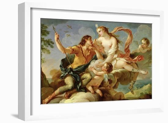 Venus and Adonis-Charles Joseph Natoire-Framed Giclee Print