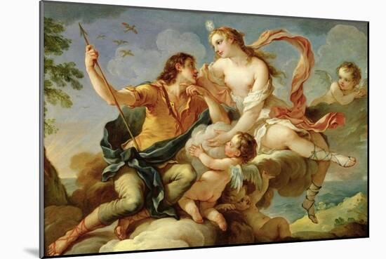 Venus and Adonis-Charles Joseph Natoire-Mounted Giclee Print
