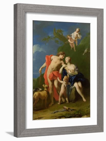Venus and Adonis-Jacopo Amigoni-Framed Giclee Print