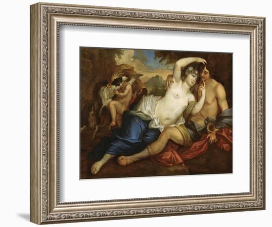 Venus and Adonis-Jan Boeckhorst-Framed Giclee Print