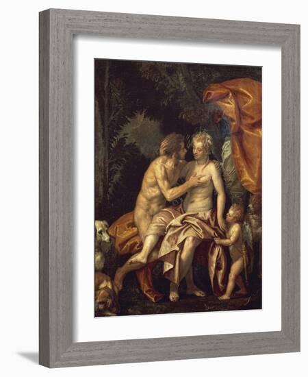 Venus and Adonis-Paolo Veronese-Framed Giclee Print