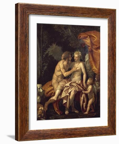 Venus and Adonis-Paolo Veronese-Framed Giclee Print