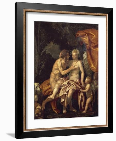 Venus and Adonis-Paolo Veronese-Framed Giclee Print