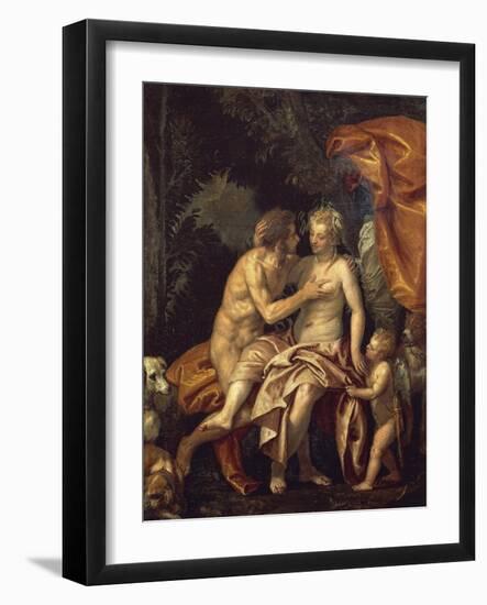 Venus and Adonis-Paolo Veronese-Framed Giclee Print