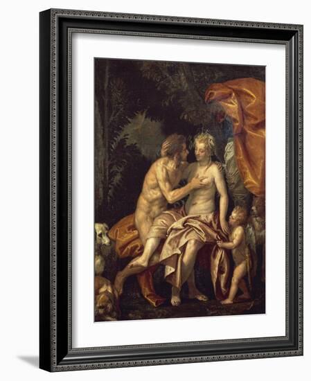 Venus and Adonis-Paolo Veronese-Framed Giclee Print