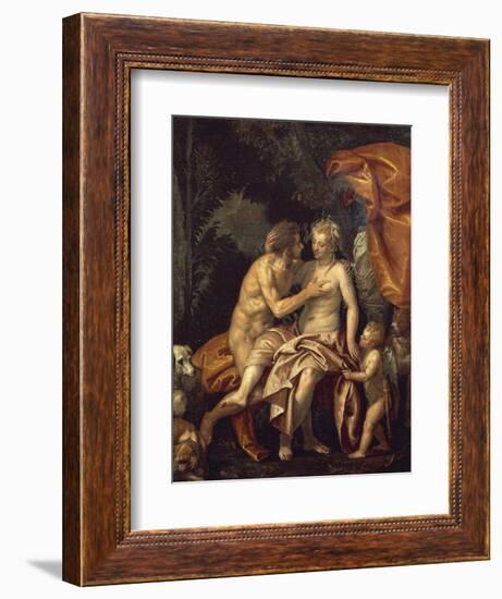 Venus and Adonis-Paolo Veronese-Framed Giclee Print