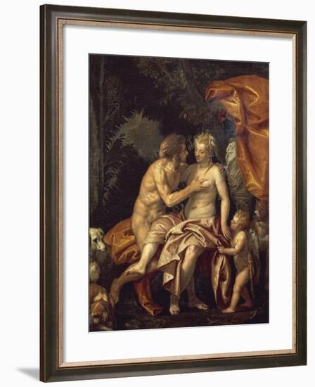 Venus and Adonis-Paolo Veronese-Framed Giclee Print