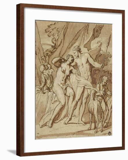 Venus and Adonis-Louis Cheron-Framed Giclee Print