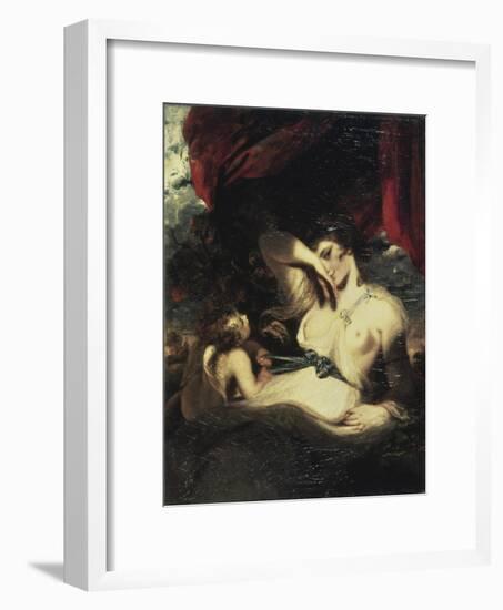 Venus and Amor-Sir Joshua Reynolds-Framed Giclee Print