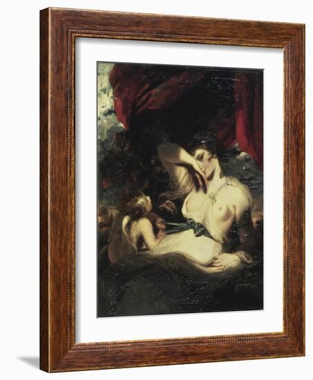 Venus and Amor-Sir Joshua Reynolds-Framed Giclee Print