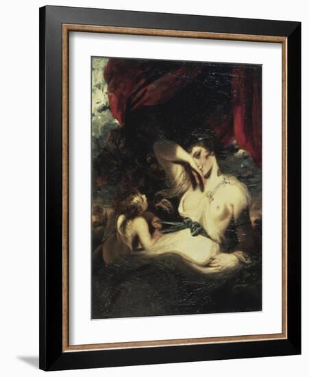 Venus and Amor-Sir Joshua Reynolds-Framed Giclee Print