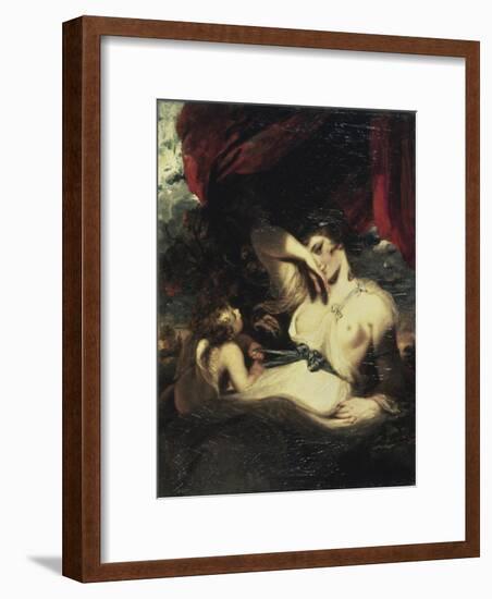 Venus and Amor-Sir Joshua Reynolds-Framed Giclee Print