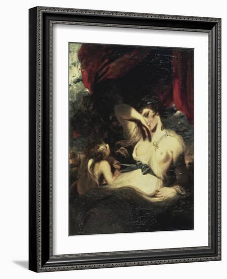 Venus and Amor-Sir Joshua Reynolds-Framed Giclee Print