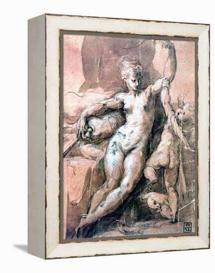 Venus and Child, C1513-1540-Parmigianino-Framed Premier Image Canvas