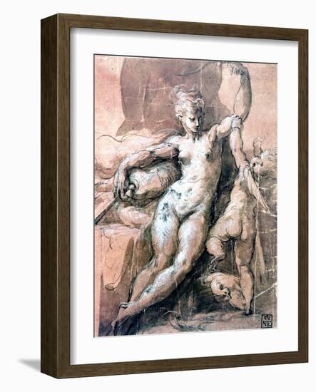Venus and Child, C1513-1540-Parmigianino-Framed Giclee Print
