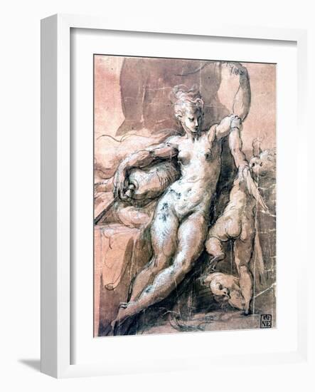 Venus and Child, C1513-1540-Parmigianino-Framed Giclee Print