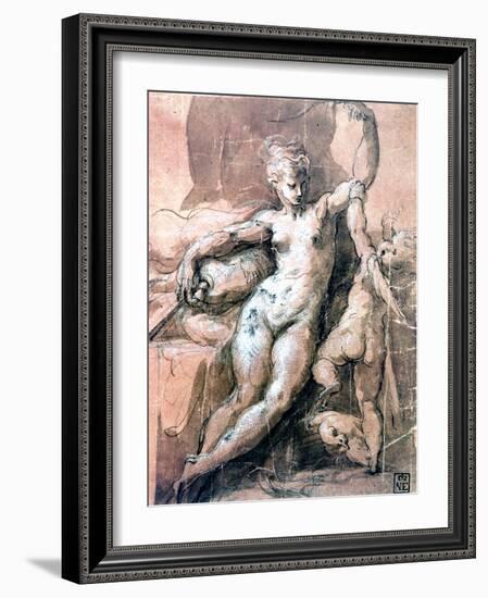 Venus and Child, C1513-1540-Parmigianino-Framed Giclee Print