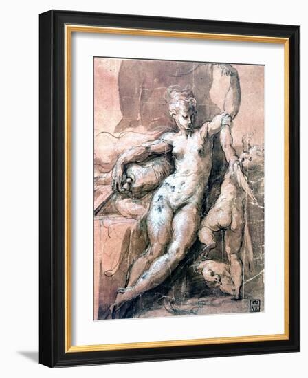 Venus and Child, C1513-1540-Parmigianino-Framed Giclee Print