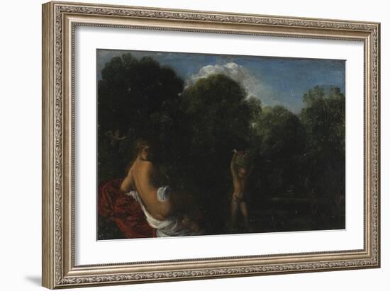 Venus and Cupid, 1600-05-Adam Elsheimer-Framed Giclee Print