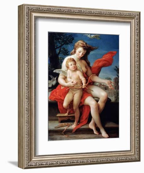 Venus and Cupid, 1785-Pompeo Batoni-Framed Giclee Print