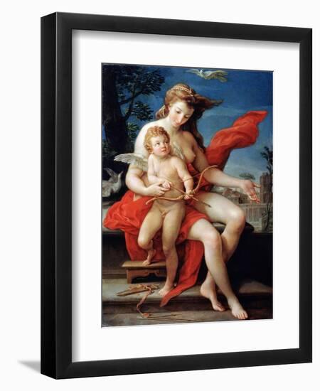 Venus and Cupid, 1785-Pompeo Batoni-Framed Giclee Print