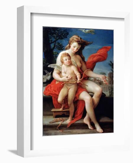 Venus and Cupid, 1785-Pompeo Batoni-Framed Giclee Print