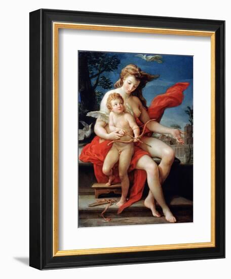 Venus and Cupid, 1785-Pompeo Batoni-Framed Giclee Print