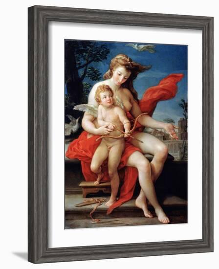 Venus and Cupid, 1785-Pompeo Batoni-Framed Giclee Print