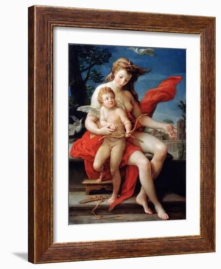 Venus and Cupid, 1785-Pompeo Batoni-Framed Giclee Print