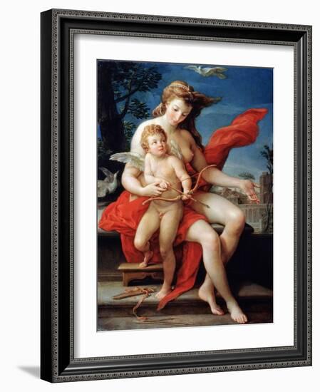 Venus and Cupid, 1785-Pompeo Batoni-Framed Giclee Print