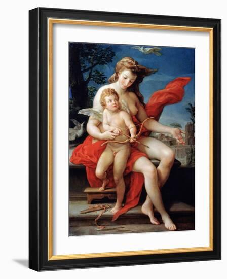 Venus and Cupid, 1785-Pompeo Batoni-Framed Giclee Print