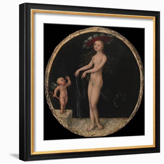 Venus and Cupid, c.1525-7-Lucas, The Elder Cranach-Framed Giclee Print