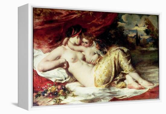 Venus and Cupid, c.1830-William Etty-Framed Premier Image Canvas