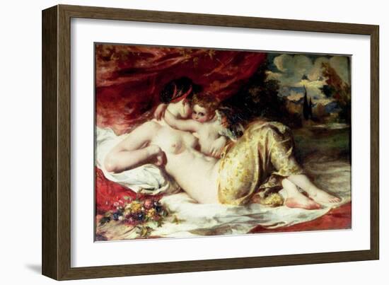 Venus and Cupid, c.1830-William Etty-Framed Giclee Print