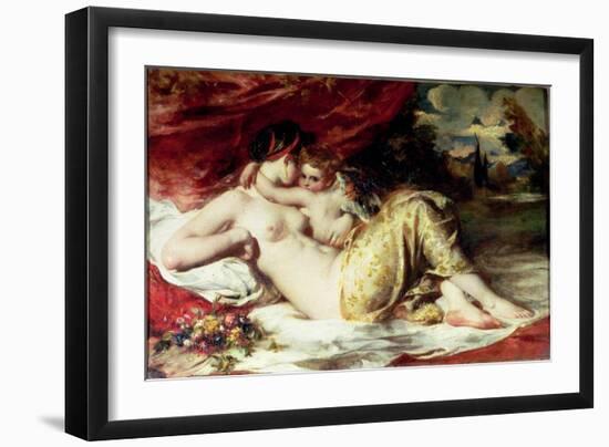 Venus and Cupid, c.1830-William Etty-Framed Giclee Print