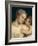 Venus and Cupid, from Venus Relaxing with Cupid and Music (Detail)-Titian (Tiziano Vecelli)-Framed Giclee Print