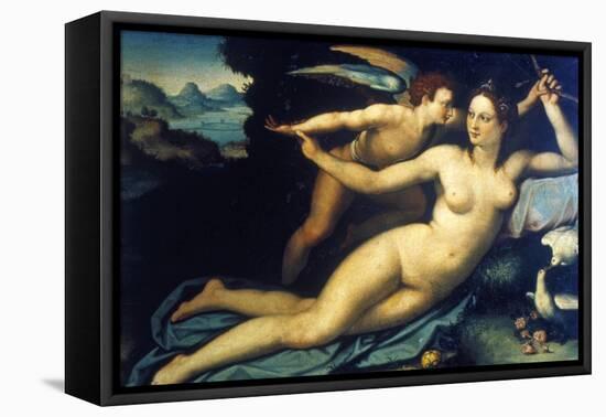 Venus and Cupid, Mid 16th Century-Agnolo Bronzino-Framed Premier Image Canvas