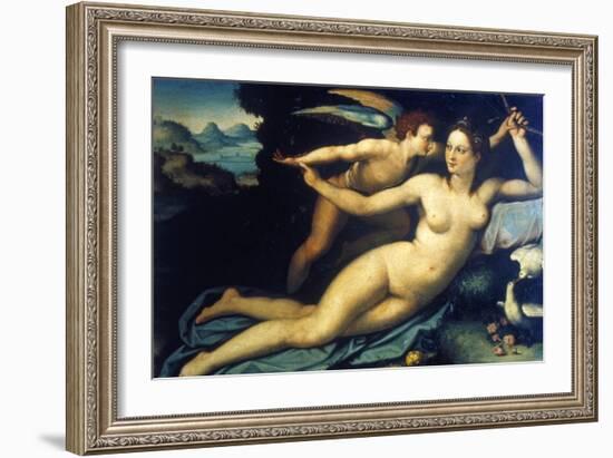 Venus and Cupid, Mid 16th Century-Agnolo Bronzino-Framed Giclee Print