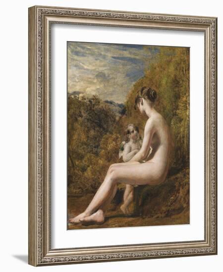 Venus and Cupid (Oil on Millboard)-William Etty-Framed Giclee Print