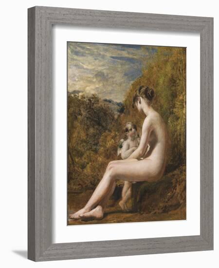 Venus and Cupid (Oil on Millboard)-William Etty-Framed Giclee Print