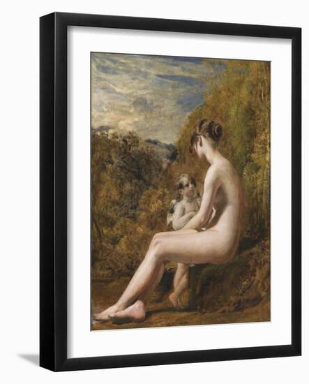 Venus and Cupid (Oil on Millboard)-William Etty-Framed Giclee Print