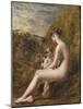 Venus and Cupid (Oil on Millboard)-William Etty-Mounted Giclee Print