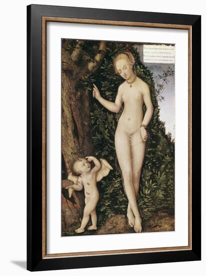 Venus and Cupid with Bee Hive-Lucas Cranach the Elder-Framed Giclee Print