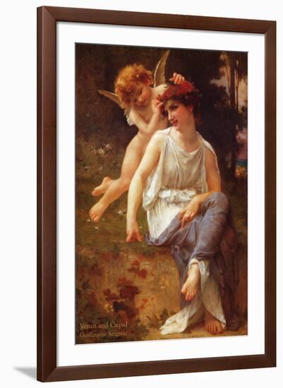 Venus and Cupid-Guillaume Seignac-Framed Art Print