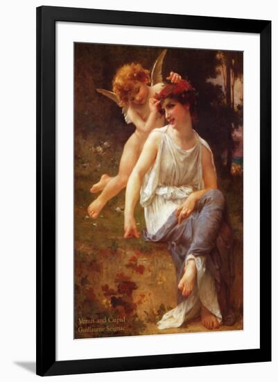 Venus and Cupid-Guillaume Seignac-Framed Art Print