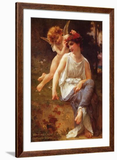 Venus and Cupid-Guillaume Seignac-Framed Art Print